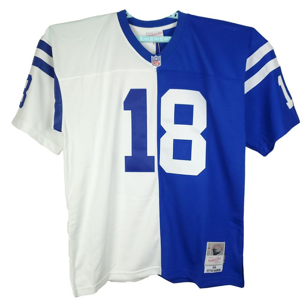 Peyton Manning Indianapolis Colts Mitchell & Ness NFL XL XLarge Jersey #18 NWT